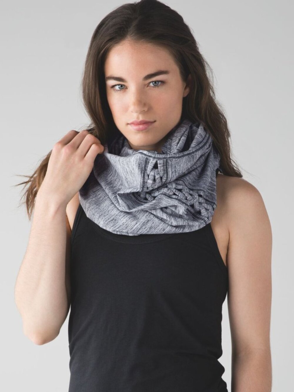 Lululemon Athletica Vinyasa Scarf Rulu Braid Space Dye Camo Seal Coal $68.00